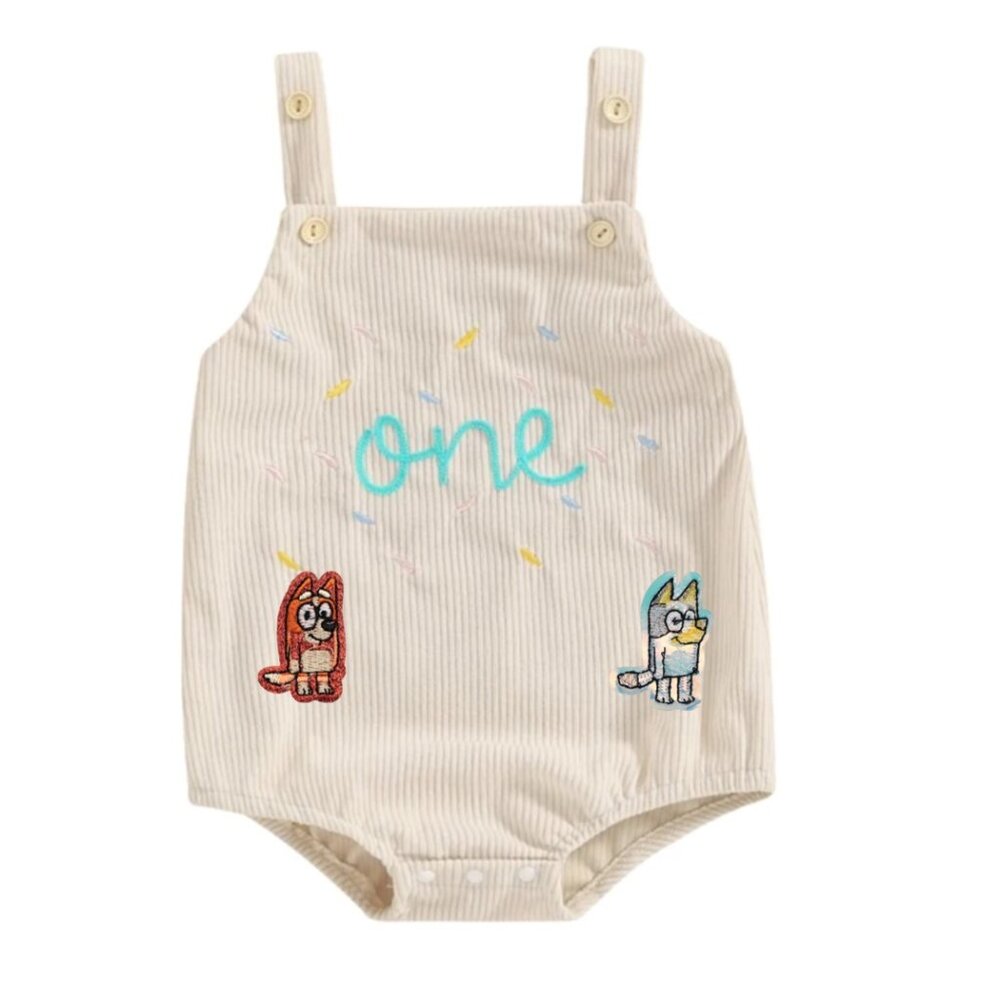 Bluey Romper Bluey Outfit Smash Bluey First Birthday Bodysuit clothes Jumpsuit